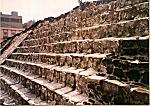 De nederste trappetrin p af Templo Mayor i Tenochtitlan (Mexico City).